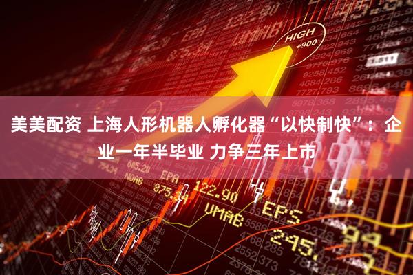 美美配资 上海人形机器人孵化器“以快制快”：企业一年半毕业 力争三年上市